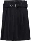 Prada Women's Pleated Skirt In Blue