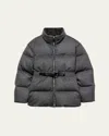 Prada Wool Loden Down Jacket In Gray