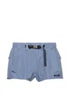 Prada Technical Canvas Shorts In Black