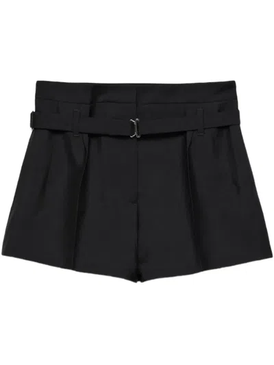 PRADA BELTED TAILORED SHORTS