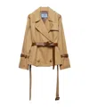 Prada Trench Coat Woman Honey In Nude