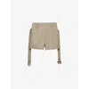 Prada Cotton Twill Bermudas In Neutral