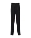 Prada Wool Tailored Pants In Black