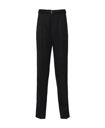 PRADA PRADA BELTED TAILORED TROUSERS