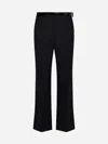 Prada Gabardine Trousers In Black