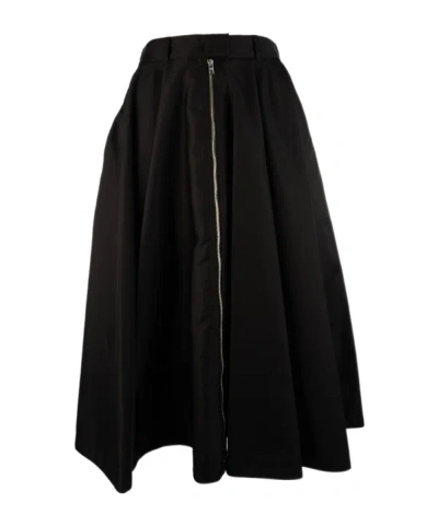 Prada Belt-loop Skirt In Black