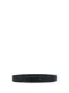 Prada Brushed Leather Belt Strap In Black