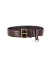 Prada Calf Leather Belt In Brown