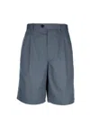 Prada Tailored Shorts With Back Pockets And Belt Loops