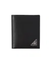 Prada Saffiano Leather Billfold Wallet In Black