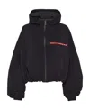 Prada Bi-stretch Lightweight Hooded Jacket In Black