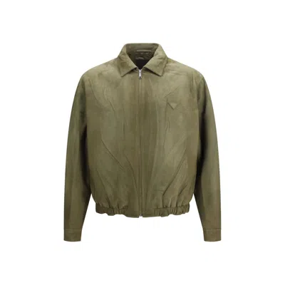 Prada Bicolor Lamb Ovis Aries Aries Clothing In Green