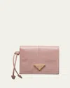 Prada Small Leather Wallet In F010f Mughetto