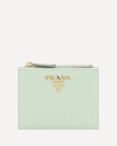 Prada Bifold Wallet In Acqua+acquamarina