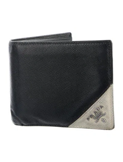 Pre-owned Prada Bifold Wallet In Black/neutrals