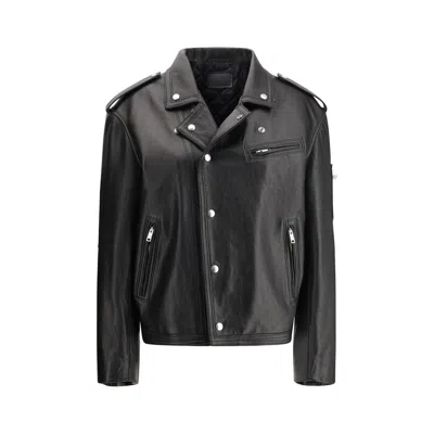 PRADA BIKER LEATHER JACKET
