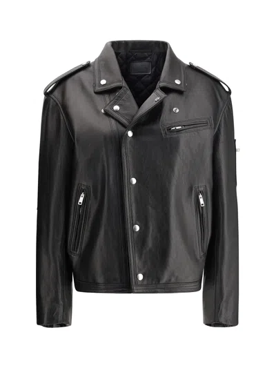 PRADA BIKER LEATHER JACKET