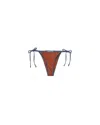 Prada Jersey Bikini Bottom In Orange