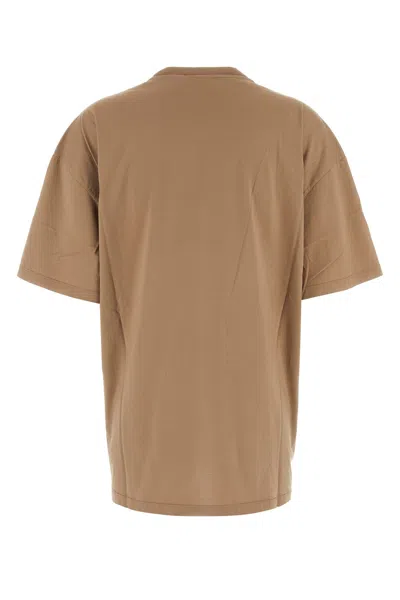 Prada Biscuit Jersey T-shirt In Brown