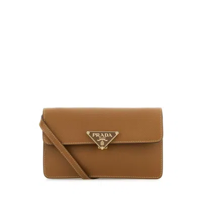 Prada Biscuit Leather Mini Crossbody Bag