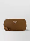 Prada Biscuit Re-nylon Belt Bag With Tassel Detail In Brown