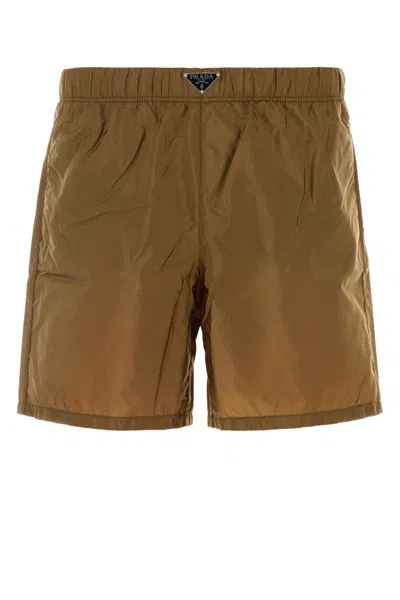 PRADA BISCUIT RE-NYLON SWIMMING SHORTS