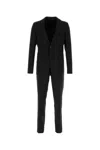 Prada Wool Blend Suit Notch Lapel Design In Black