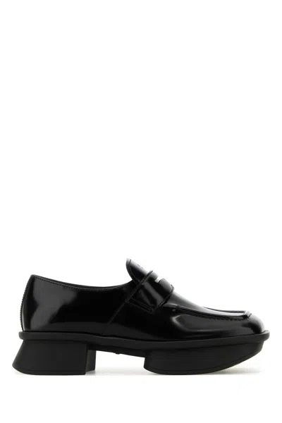 Prada Black Leather Equal Loafers
