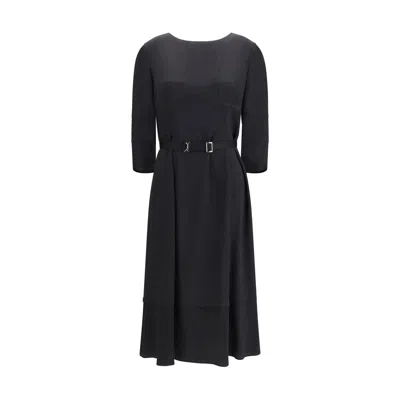 Prada Acetate-blend Dress With Silk Lining In Animal Print