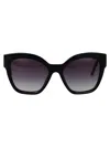Prada Black Acetate Sunglasses In Black