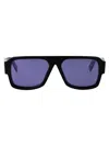 Prada Black Acetate Sunglasses In Multi