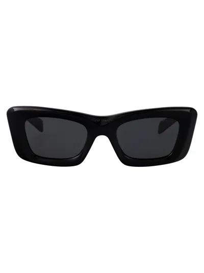 Prada Black Acetate Sunglasses In Neutral