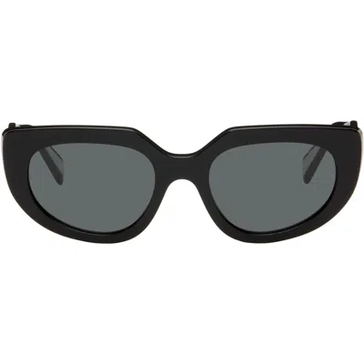Prada Black & White Cat-eye Sunglasses