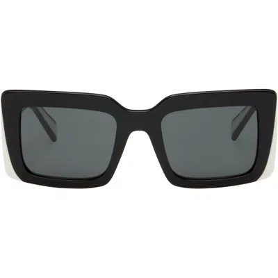 Prada Black & White ' Logo' Sunglasses