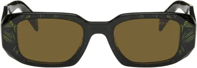 Prada Black & Yellow ' Symbole' Sunglasses