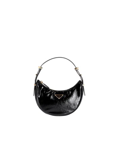 Prada Black Arched Shoulder Bag