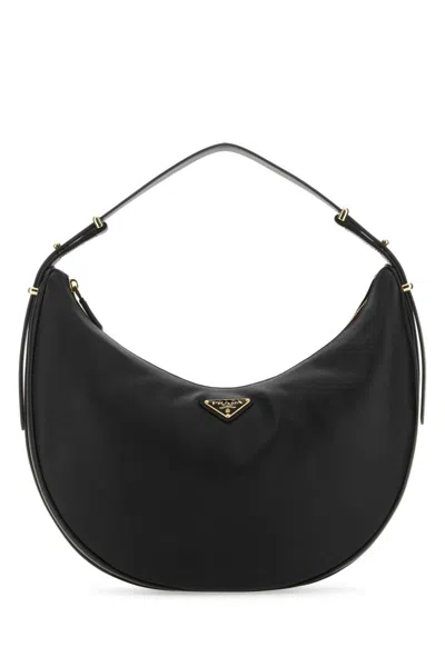 PRADA BLACK ARQU HOBO BAG