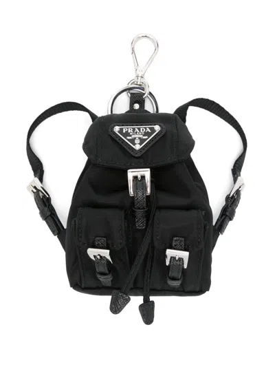 Prada Black Bag Charm Key Holder
