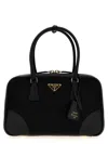 Prada Black Bauletto Re-edition 1978 Satchel In Black