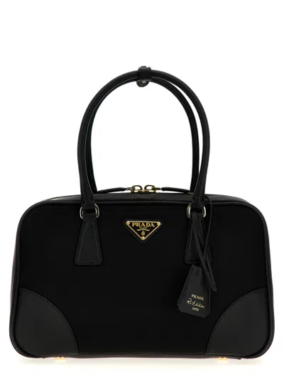 Prada Black Bauletto Re-edition 1978 Satchel