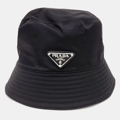 Pre-owned Prada Black Bucket Hat