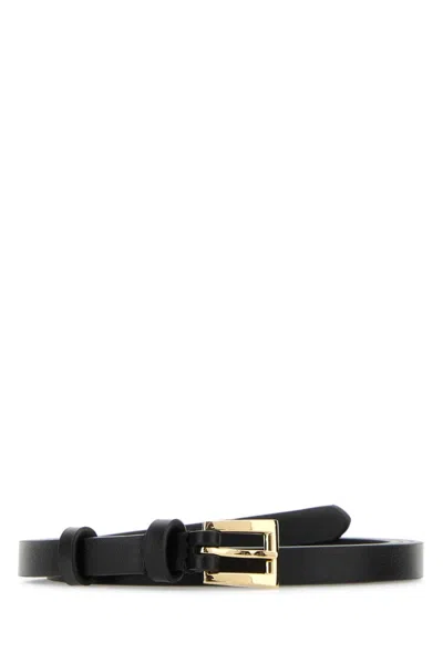 Prada Black Buckle Belt