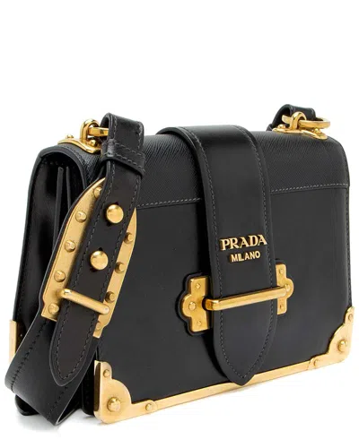 Prada Black Cahier Calfskin Shoulder Bag (authentic Pre-loved)