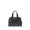 Prada Black Calf Leather Bos Taurus Handbag In Black