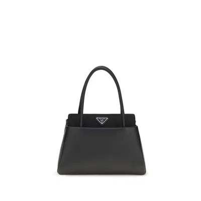 Prada Black Calf Leather Bos Taurus Handbag