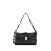 Prada Black Calf Leather Bos Taurus Shoulder Bag In Black