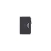 Prada Logo-plaque Leather Wallet In Black