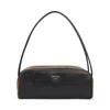 Prada Women Black Leather Shoulder Bag