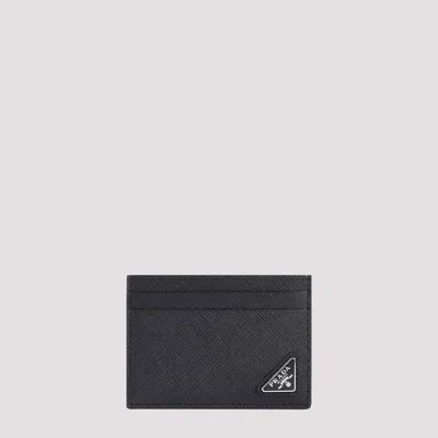 Prada Black Calf Leather Wallet
