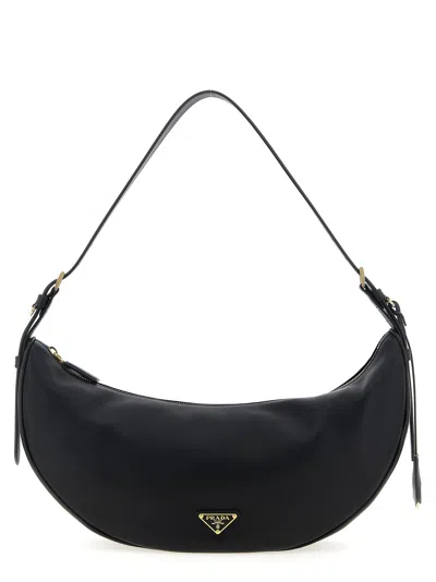 PRADA PRADA BLACK CALFSKIN SHOULDER WOMEN'S BAG